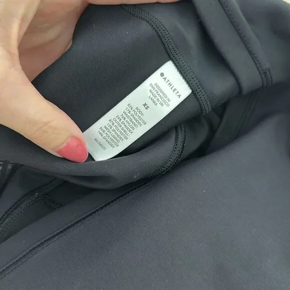 Athleta black A Game Mesh Skort 13.5 XS tennis golf pickleball skirt - Picture 4 of 7